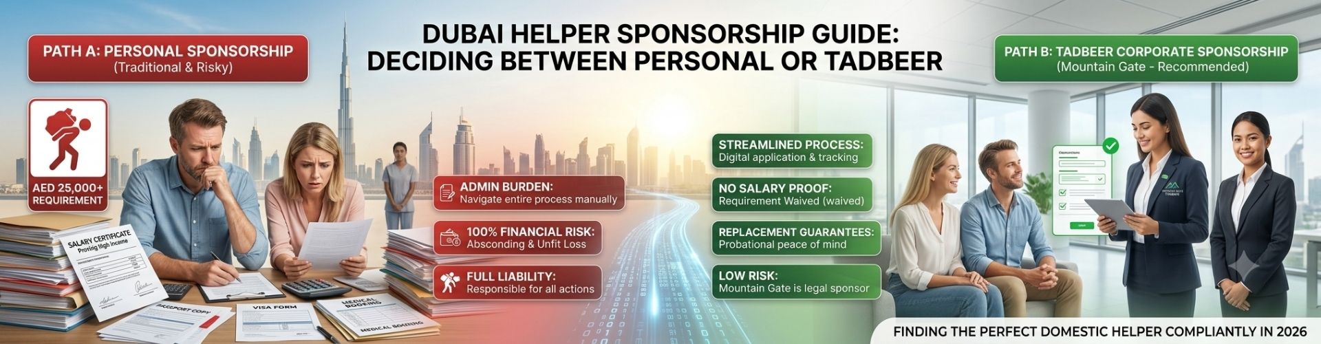 The Difference Between Personal Sponsorship and Tadbeer Center Sponsorship